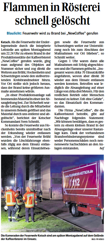 20250115 HTZ FlammeninRöstereischnellgelöscht