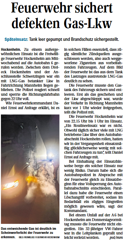 20250314 HTZ FeuerwehrsichertdefektenGas LKW