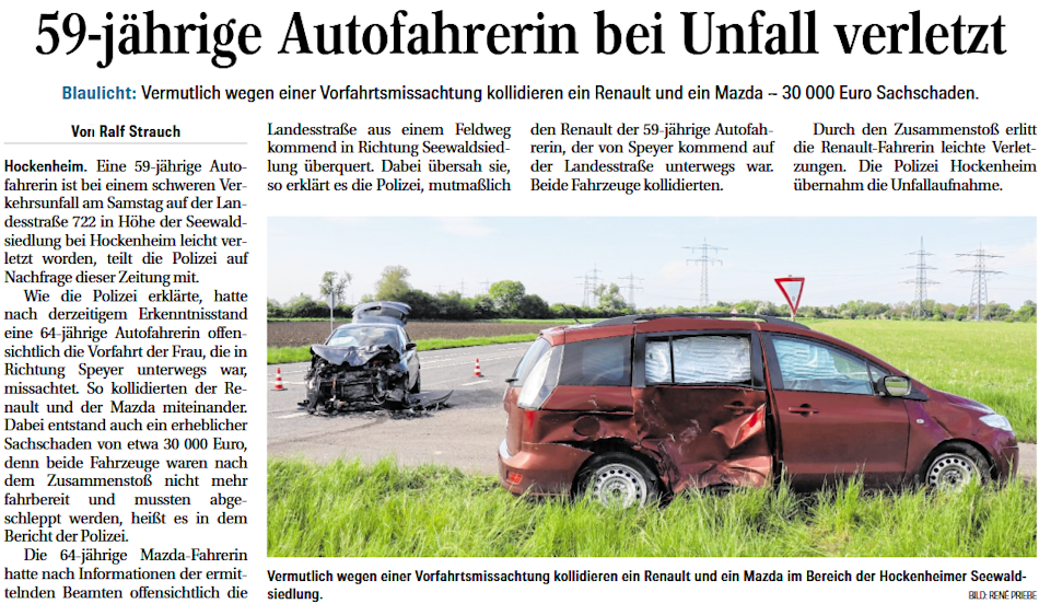 20250428 HTZ 59jährigeAutofahrerinbeiUnfallverletzt