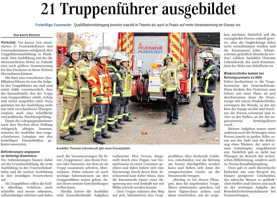 20251209 HTZ 21Truppführerausgebildet